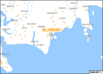 map of Alimawan