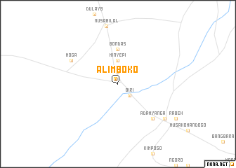 map of Ali Mboko