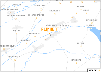 map of Alimkent