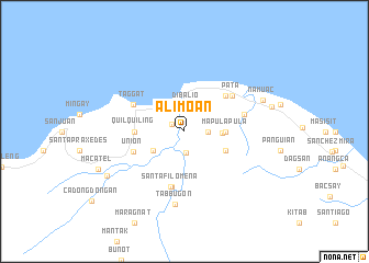 map of Alimoan