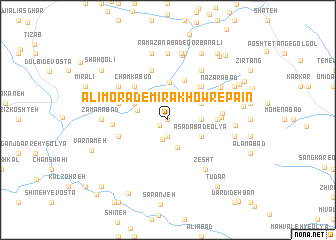 map of ‘Alī Morād-e Mīr Ākhowr-e Pā\