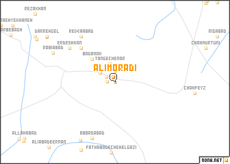 map of ‘Alī Morādī