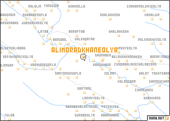 map of ‘Alī Morād Khān-e ‘Olyā