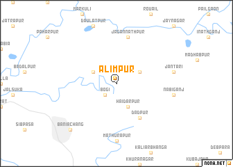 map of Ālimpur