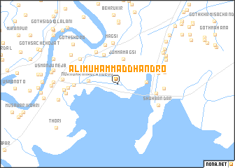 map of Ali Muhammad Dhandro