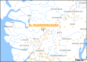 map of Ali Muhammad Shāh