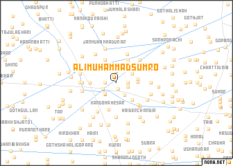 map of Ali Muhammad Sumro