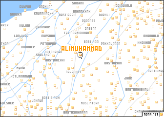 map of Ali Muhammad