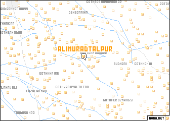 map of Ali Murād Tālpur