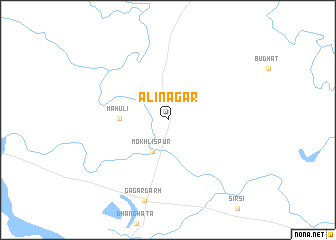 map of Alīnagar