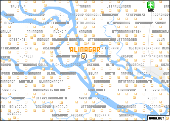 map of Ālinagar