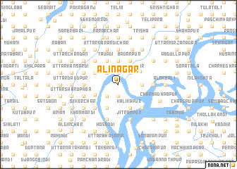 map of Ālinagar