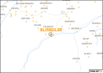 map of Əlinağılar