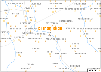 map of ‘Alī Naqī Khān