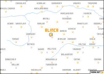 map of Alınca