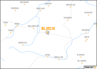 map of Alıncık