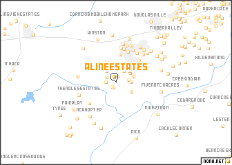 map of Aline Estates