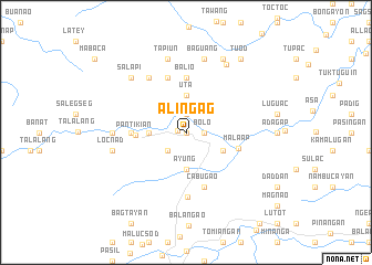 map of Alingag