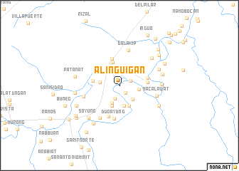 map of Alinguigan