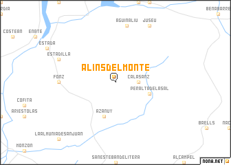 map of Alíns del Monte