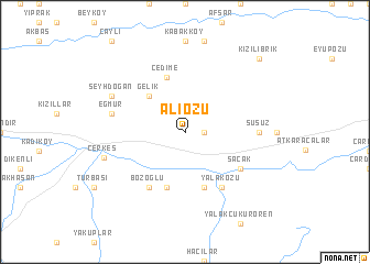 map of Aliözü