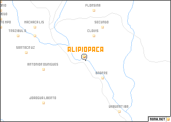 map of Alípio Paca