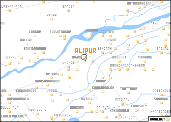 map of Alīpur
