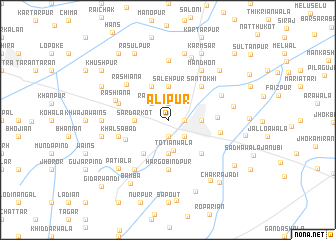 map of Alipur