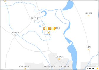 map of Alīpur