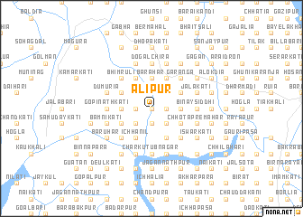 map of Ālipur