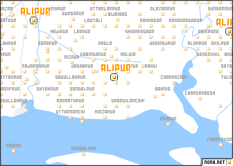 map of Alīpur