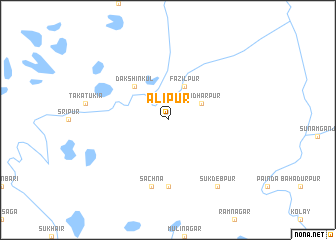 map of Ālipur