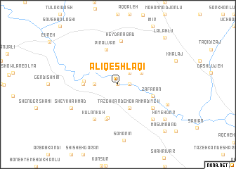 map of ‘Alī Qeshlāqī