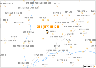 map of ‘Alī Qeshlāq