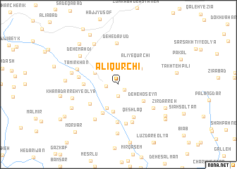 map of ‘Alī Qūrchī