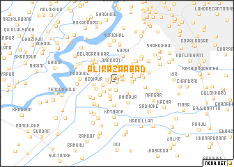 map of Ali Razaābād