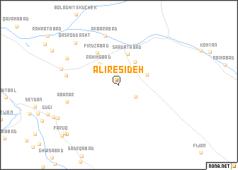 map of ‘Alī Resīdeh