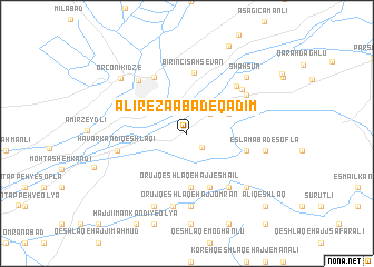map of ‘Alīrezāābād-e Qadīm