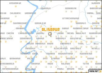 map of Alisāpur