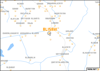 map of Al ‘Īsāwī