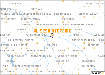 map of Alise-Sainte-Reine