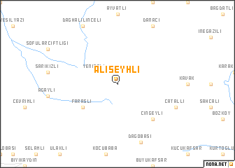 map of Alişeyhli