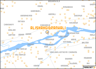 map of Ali Shāh Gidrānwāli