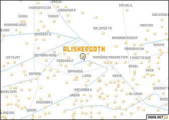 map of Ali Sher Goth