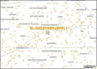 map of Ali Sher Khān Jamāli