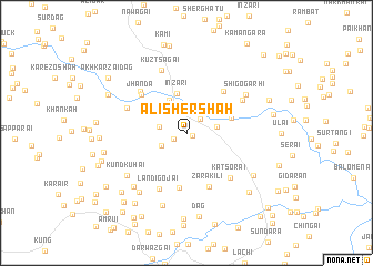 map of Alīsher Shāh