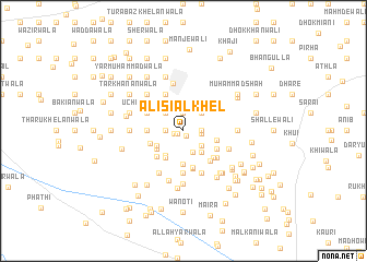 map of Ali Siāl Khel