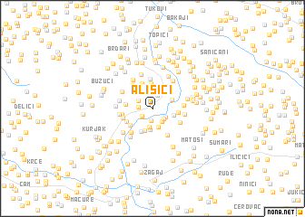 map of Ališići