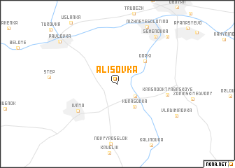 map of Alisovka