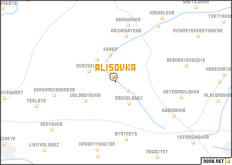 map of Alisovka